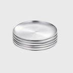 20cm Premium Silver Grilling Plate Durable Heat-Resistant Perfect for BBQs and Outdoor