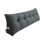 150cm Dark Grey Wedge Bed Cushion