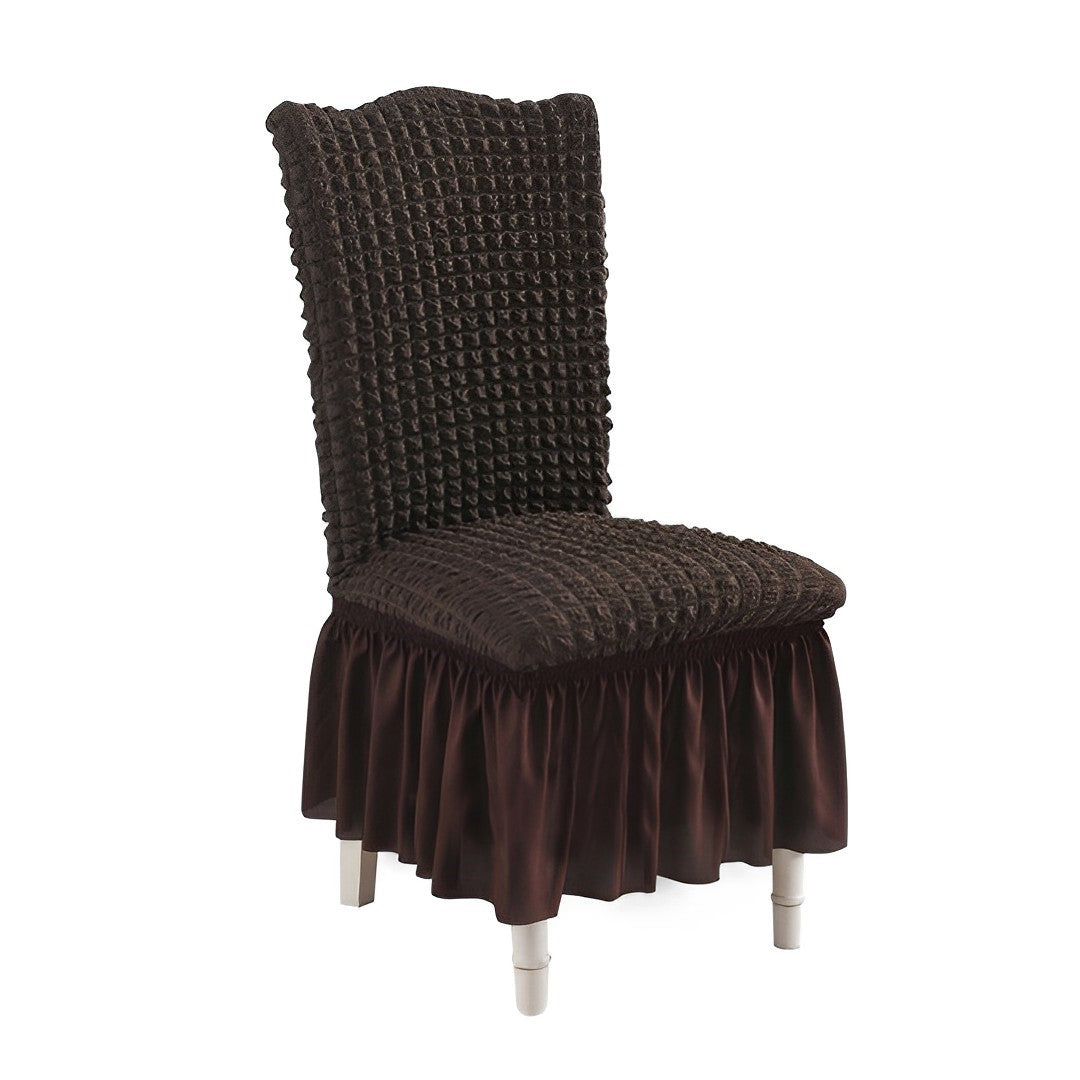 Coffee Chair Cover Seat Protector with Ruffle Skirt