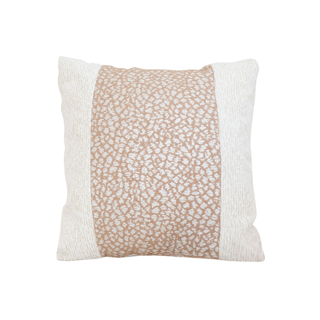 SOGA 50cm Modern Beige Color Block Textured Decorative Throw Pillow