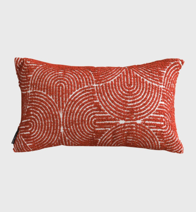 35cm Throw Pillow Burgundy Cinnabar Perfect Burnt