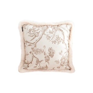 SOGA 50cm Light Luxury French Style Printed Plush Pillow Set Throw Pillow