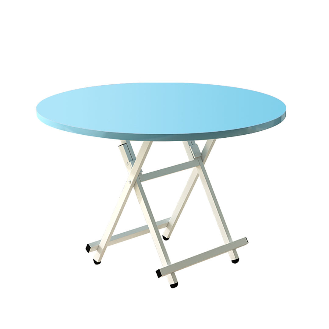 Blue Round Dining Table