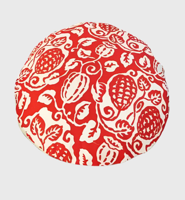 SOGA 45cm Red Premium Polyester Cotton Cushion with EPP Particle Insert for Enhanced Comfort