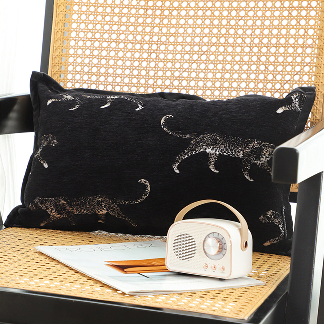 35cm Black Throw Pillow Elegant Decorative Cushion