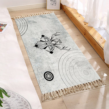 SOGA 90cm Woven Minimalist Bedroom Area Rug Carpet Home Decor