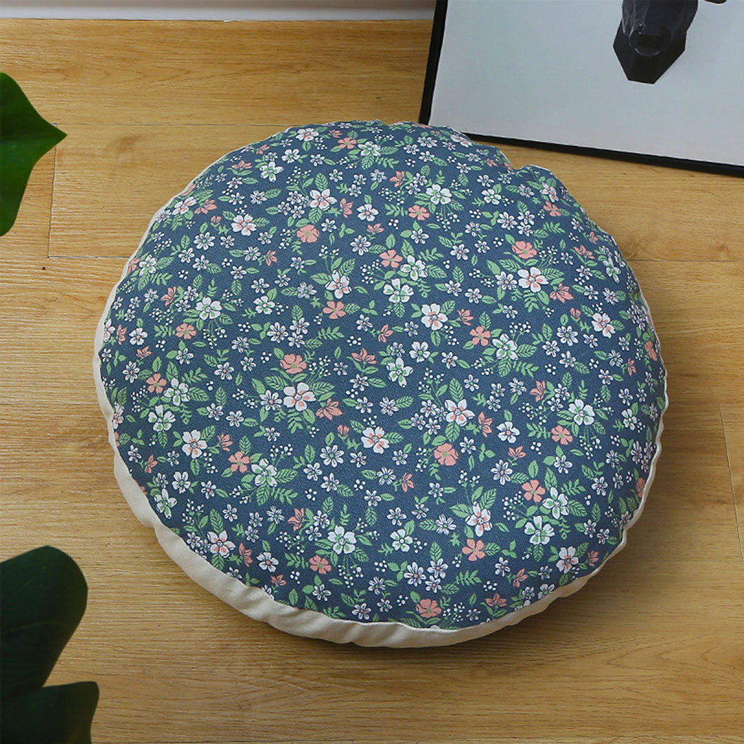 45cm Blue Premium Polyester Cotton Cushion with EPP Particle