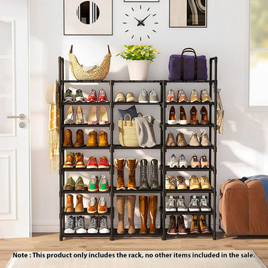 21-Shelf Tier Shoe Storage with Handle
