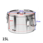 15L 304 Stainless Steel Insulated Food Carrier
