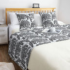 1.8m Light Black Luxury Mottled Bed Vintage Scarf Runner Bedding Tail Pad Flag For Home Hotel Set of 3