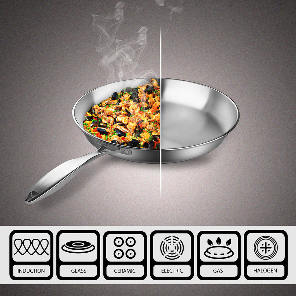 36cm Stainless Steel Top Grade Skillet FryPan