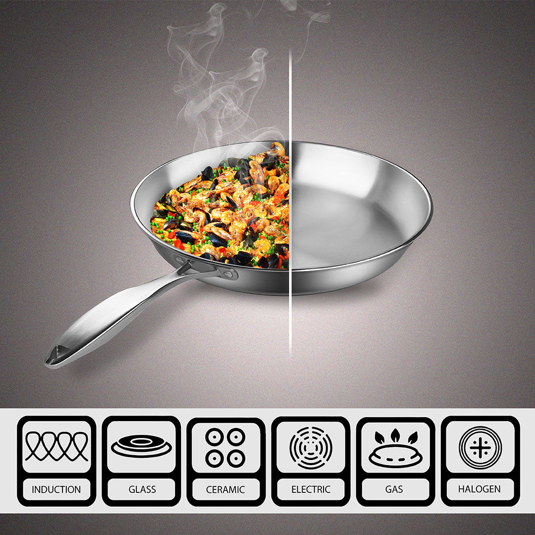 36cm Stainless Steel Top Grade Skillet FryPan