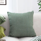 SOGA 45cm Subtle Green Foliage Pillow SquareThrow Pillow