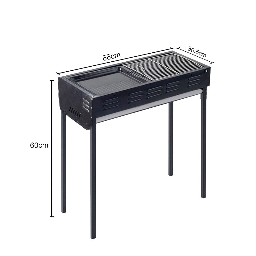 66cm Portable Folding Thick Box-Type Charcoal Grill