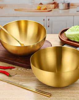 SOGA 15cm Gold Salad Bowl with Model 201 Elegant and Durable Kitchen Essential