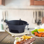 Large Cast Iron Round Stove Charcoal Table Net Grill