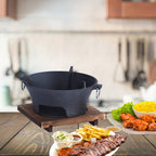 Small Cast Iron Round Stove Charcoal Table Net Grill