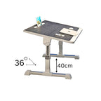 SOGA 60X40cm Black Small Laptop Bed Portable Foldable Study Table Adjustable