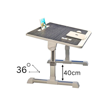 SOGA 60X40cm Black Small Laptop Bed Portable Foldable Study Table Adjustable