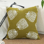 50cm Throw Pillow Green Autumn Harvest pumpkin Print Home Decor