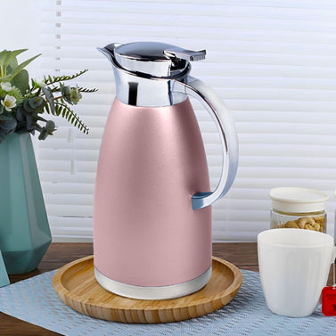 Soga 1.8L Rose Color 3-Layer Vacuum Insulated Stainless Steel Flask  Ideal for Home and Office