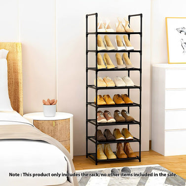 8 Tier Shoe Storage Shelf with Handle