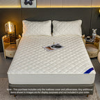183cm White Wide Cross-Hatch Mattress Cover