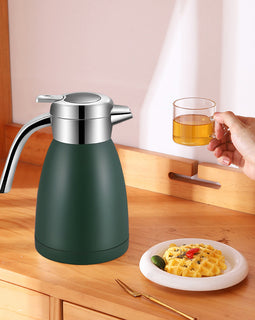 1.8L Stainless Steel Water Bottle Green