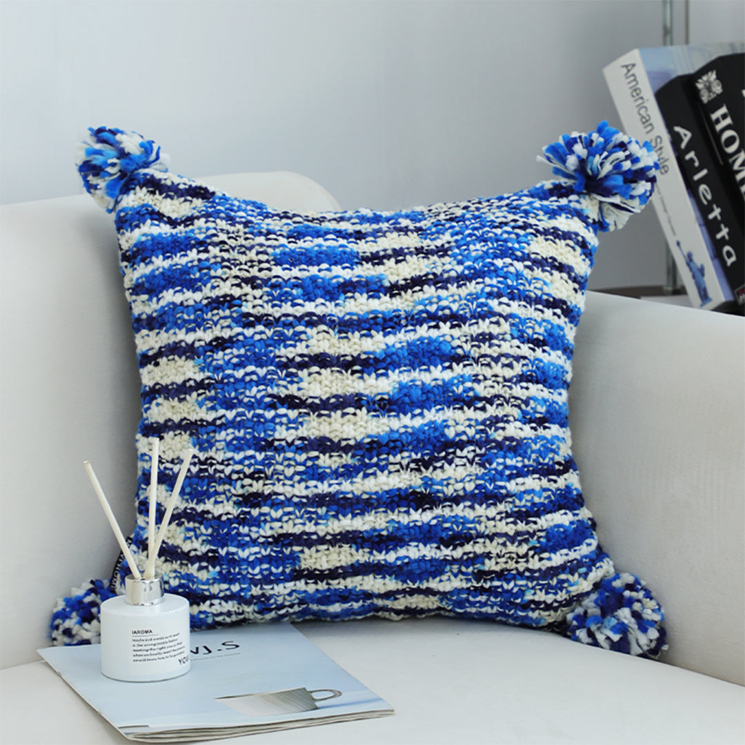 45cm Throw Pillow Deep Sea Blue Gradient