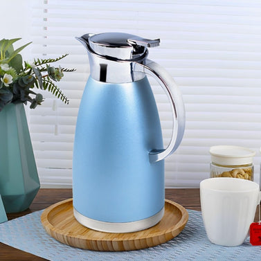 Soga 1.8L Blue Color 3-Layer Vacuum Insulated Stainless Steel Flask  Ideal for Home and Office