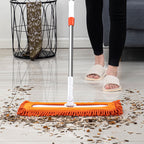 60x12 Orange Microfiber Flat Mop Floor Pads Rotating Dust Remover