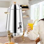 Stainless Steel Dispenser Beverage Juicer Container Jug with Side Handles
