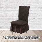 Coffee Chair Cover Seat Protector with Ruffle Skirt