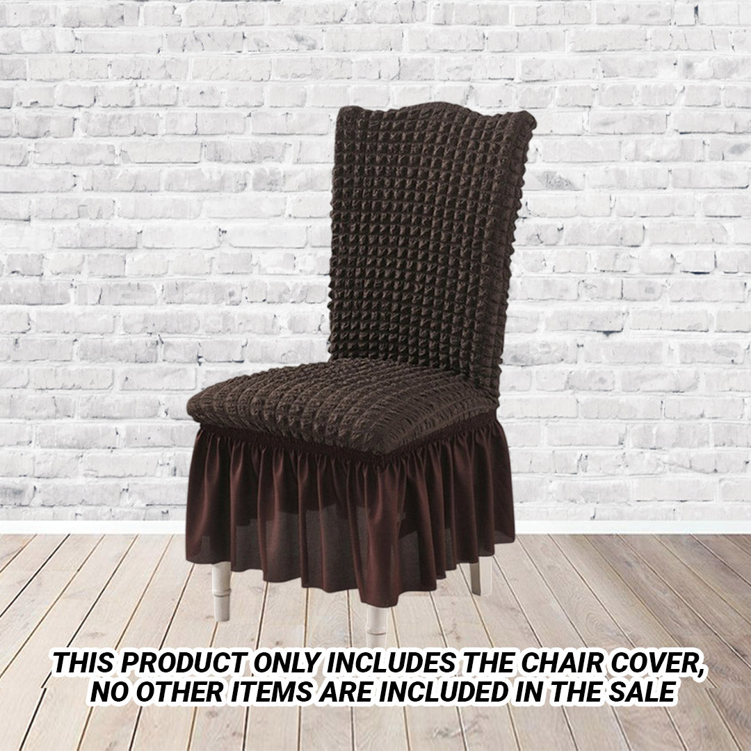 Coffee Chair Cover Seat Protector with Ruffle Skirt