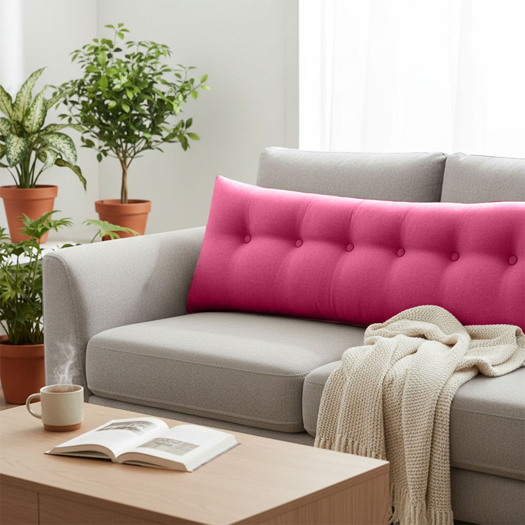 SOGA 180cm Crabapple Red Wedge Bed Cushion