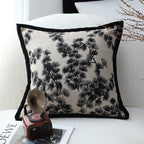 45cm Throw Pillow Black and White