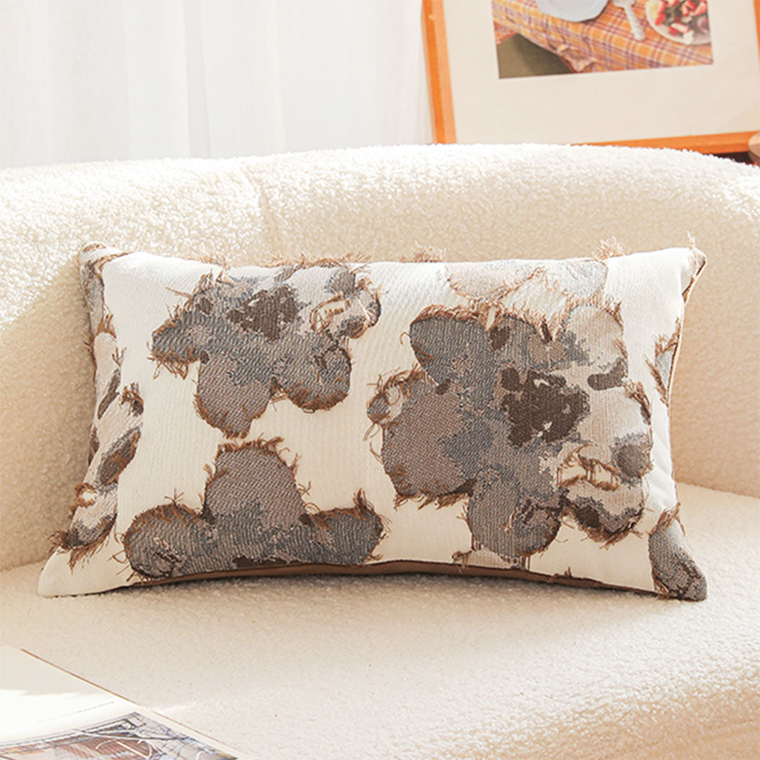 SOGA 2X 35cm Vintage Floral Embroidered Rectangular Cushions