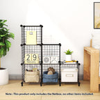Black Portable 6-Cube 3 Column Storage Organiser