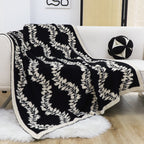 130x170cm Throw Blanket Retro Vine Pattern