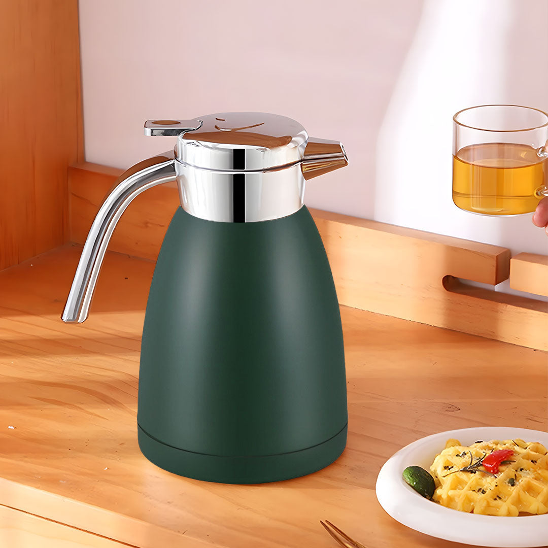 1.8L Stainless Steel Water Bottle Green