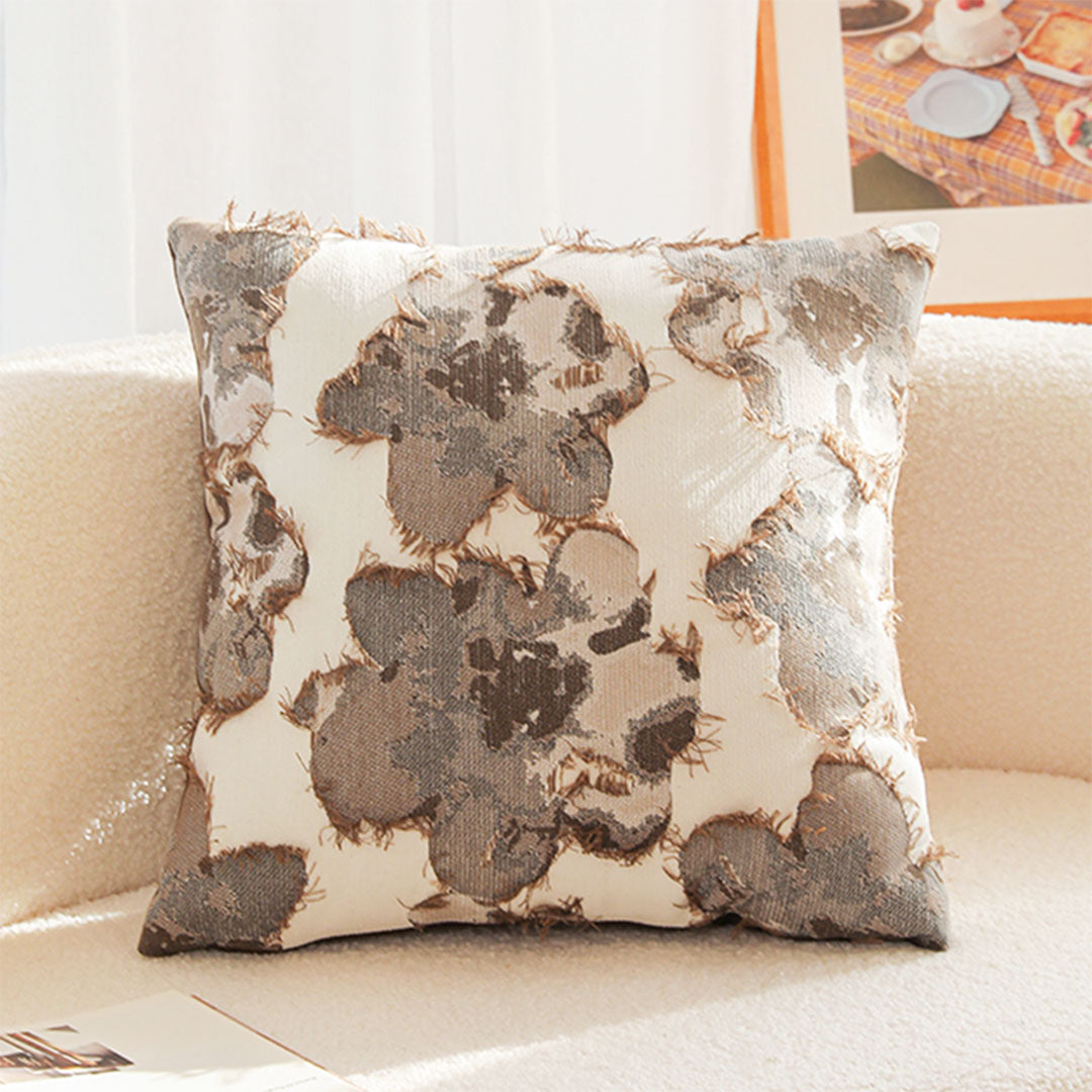 SOGA 50cm Vintage Embroidered Floral Throw Pillow