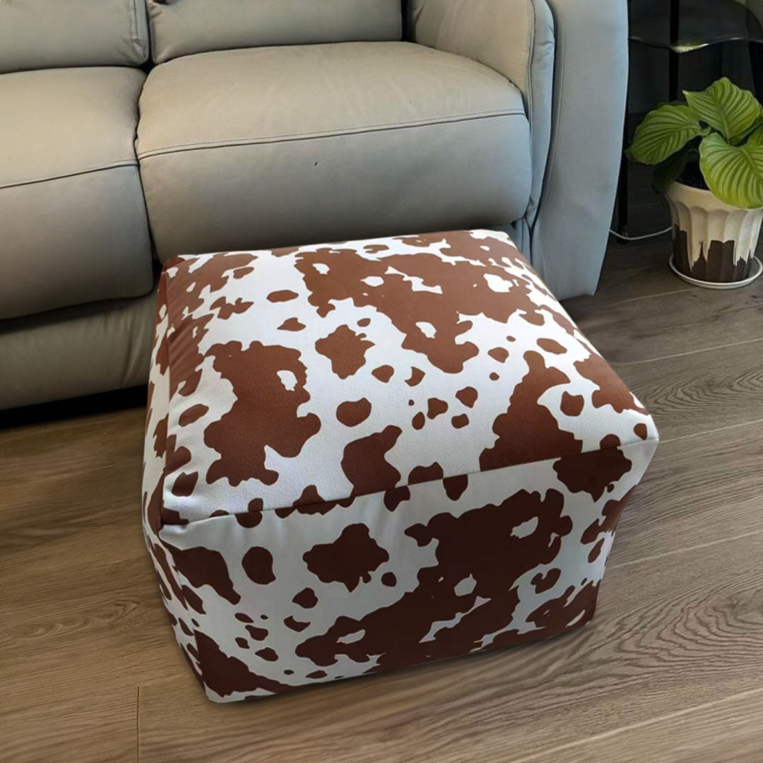 55x35cm Squared Soft Pouffe Seat Cushion Elegant Home Accent
