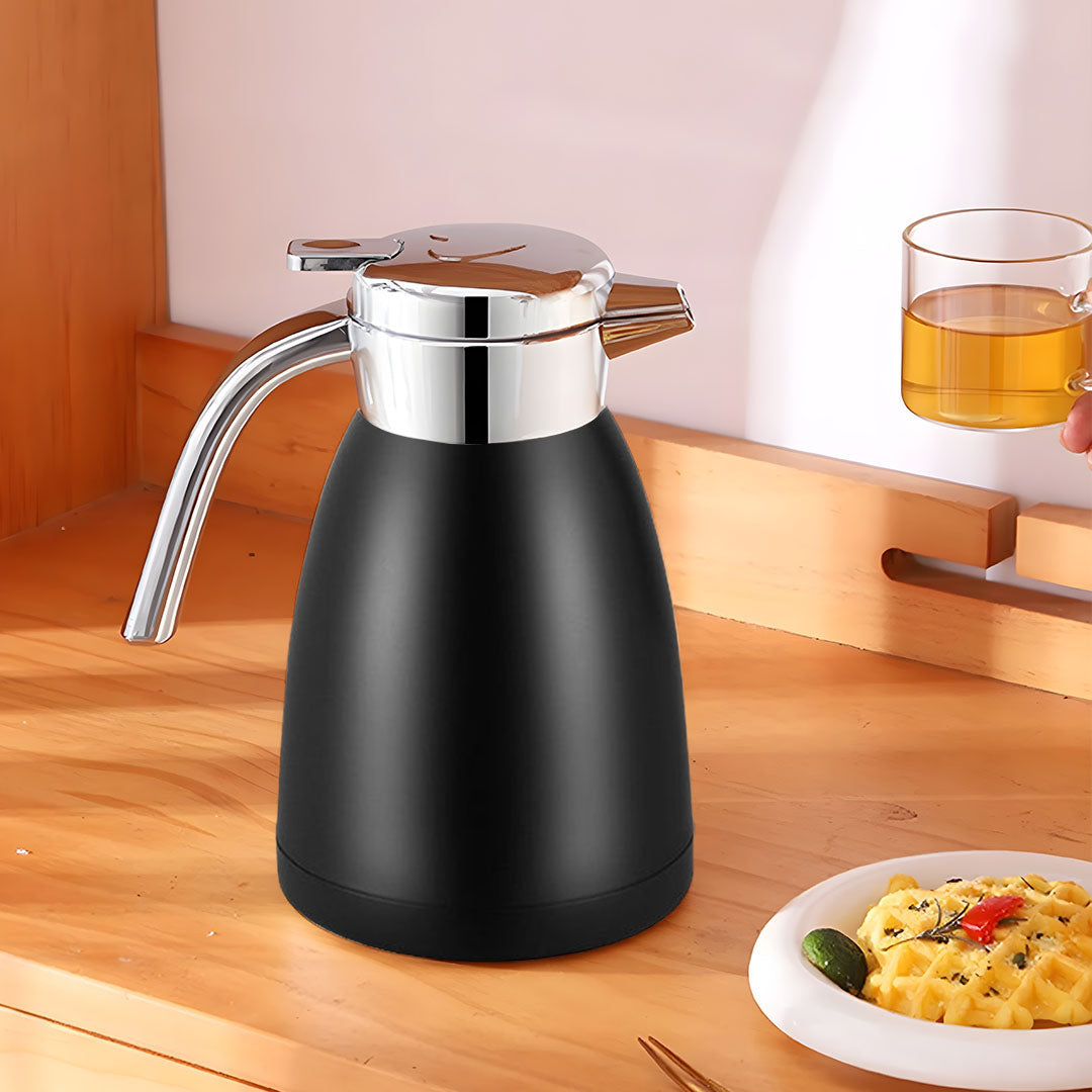 1.8L Stainless Steel Water Bottle Black