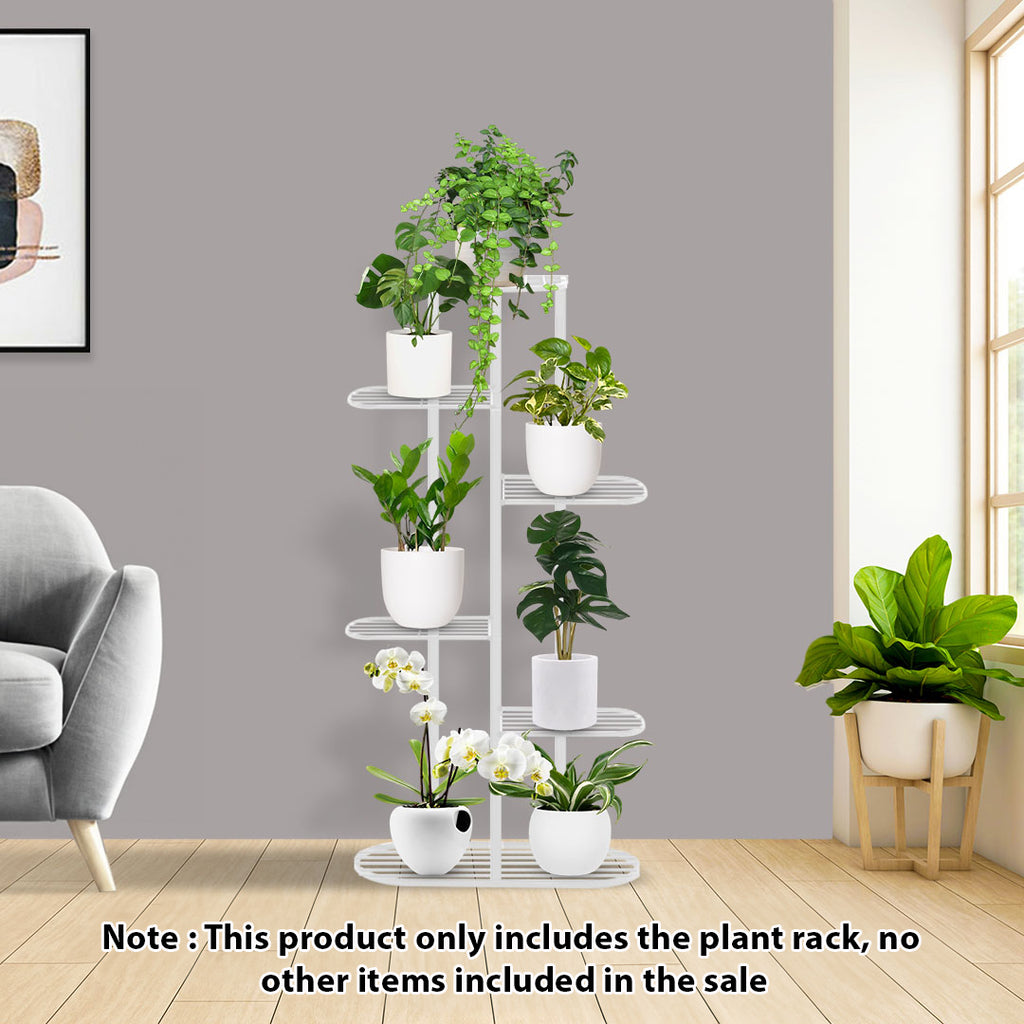 Simple Metal Plant Rack 6 Tier White Metal Plant Rack β Soga International