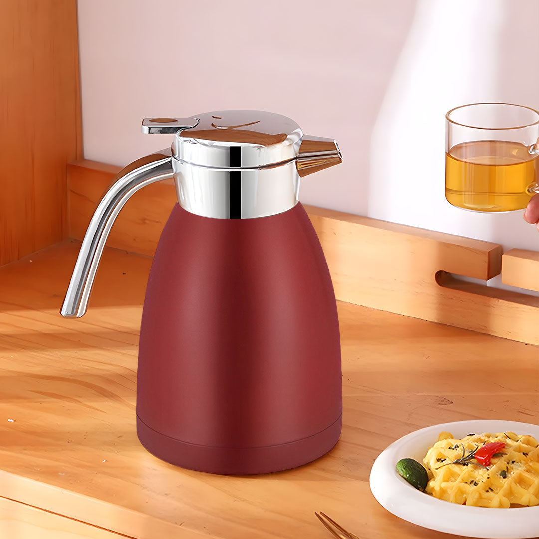 1.8L Stainless Steel Water Bottle Red