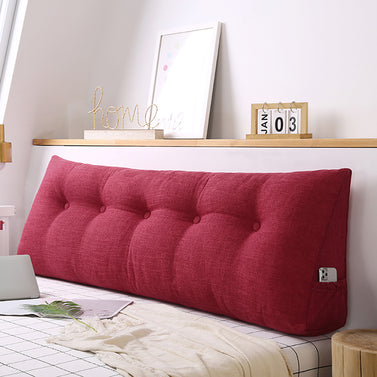 SOGA 180cm Rose Red Triangular Wedge Bed Pillow Headboard Backrest Bedside Tatami Cushion Home Decor