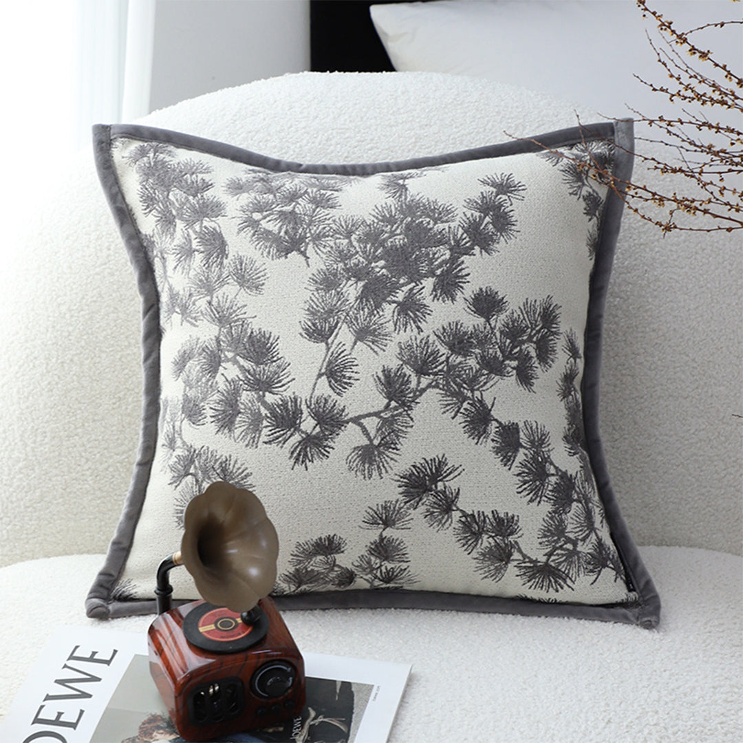 45cm Throw Pillow Black and White