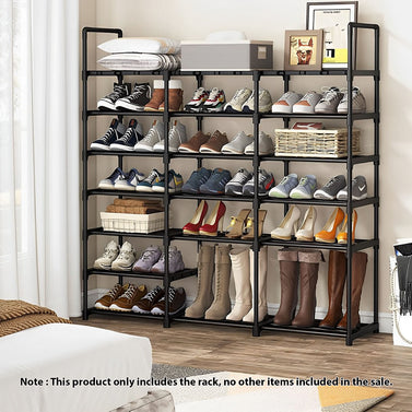 19-Shelf Tier Shoe Storage Shelf with Handle