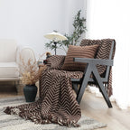 SOGA Chocolate Brown Throw Blanket 130x170cm Soft Polyester