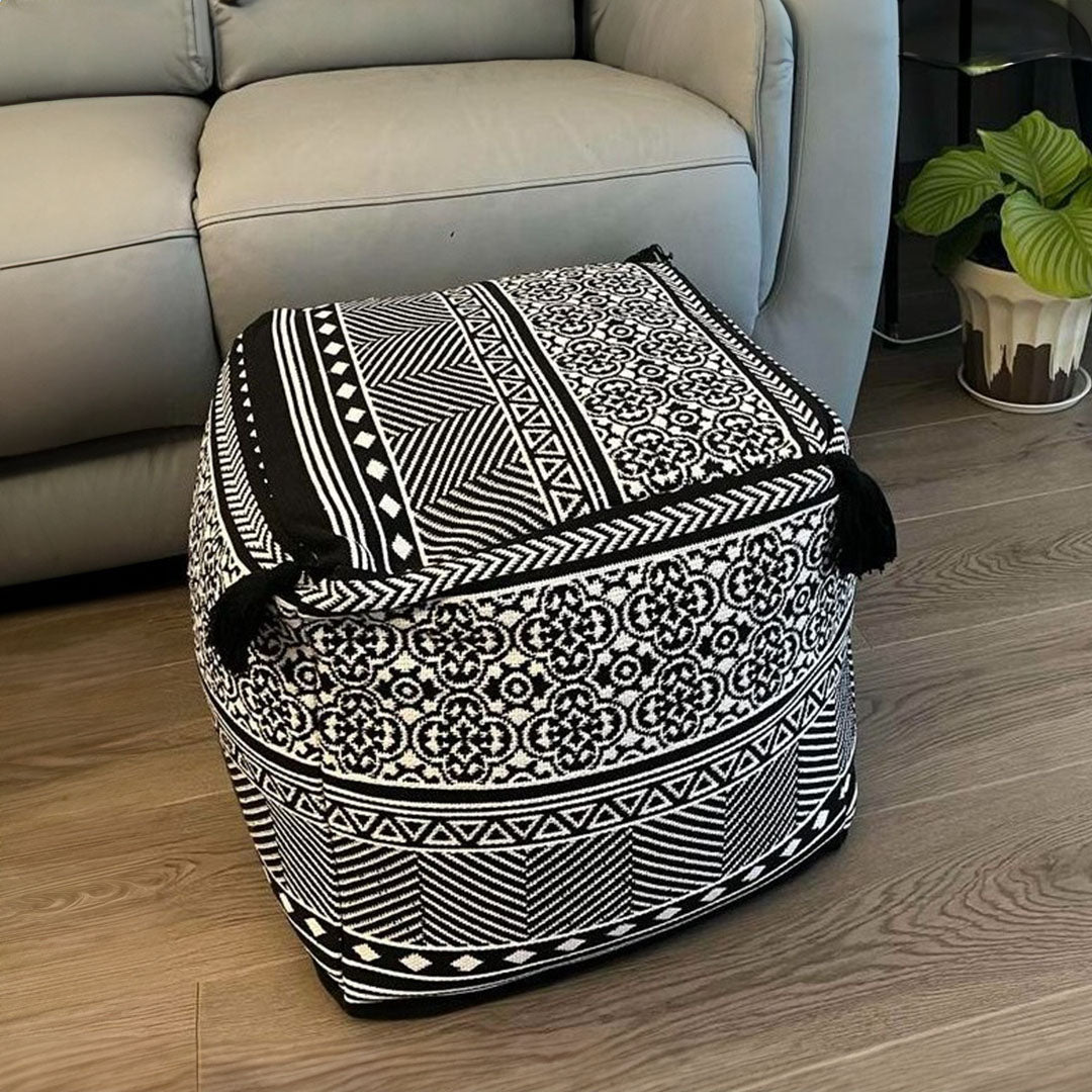 42cm Black Premium Polyester Cotton Cushion with EPP Particle
